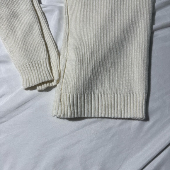 Pink Martini Cowl Neck Sweater Cream Brown and Grey Size Large - Picture 8 of 15